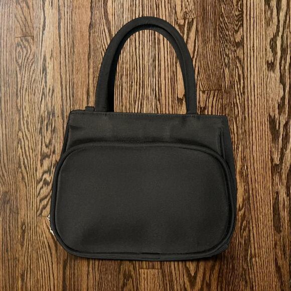 Black shoulder bag with silver charms - Picture 2 of 5